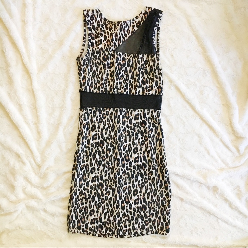 Leopard print club dress